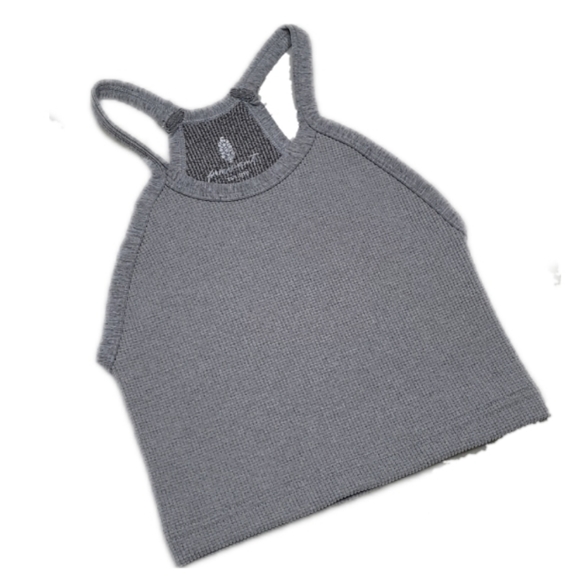 FP Movement Happiness Runs Cropped Ribbed Tank Top Heather Grey X-small/Small - Picture 1 of 14